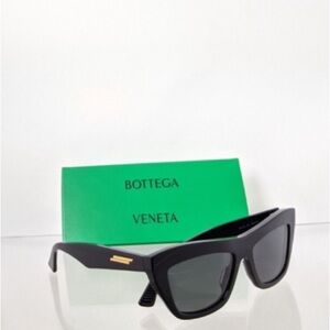 Bottega Veneta Black Sunglasses with Bright Green Case